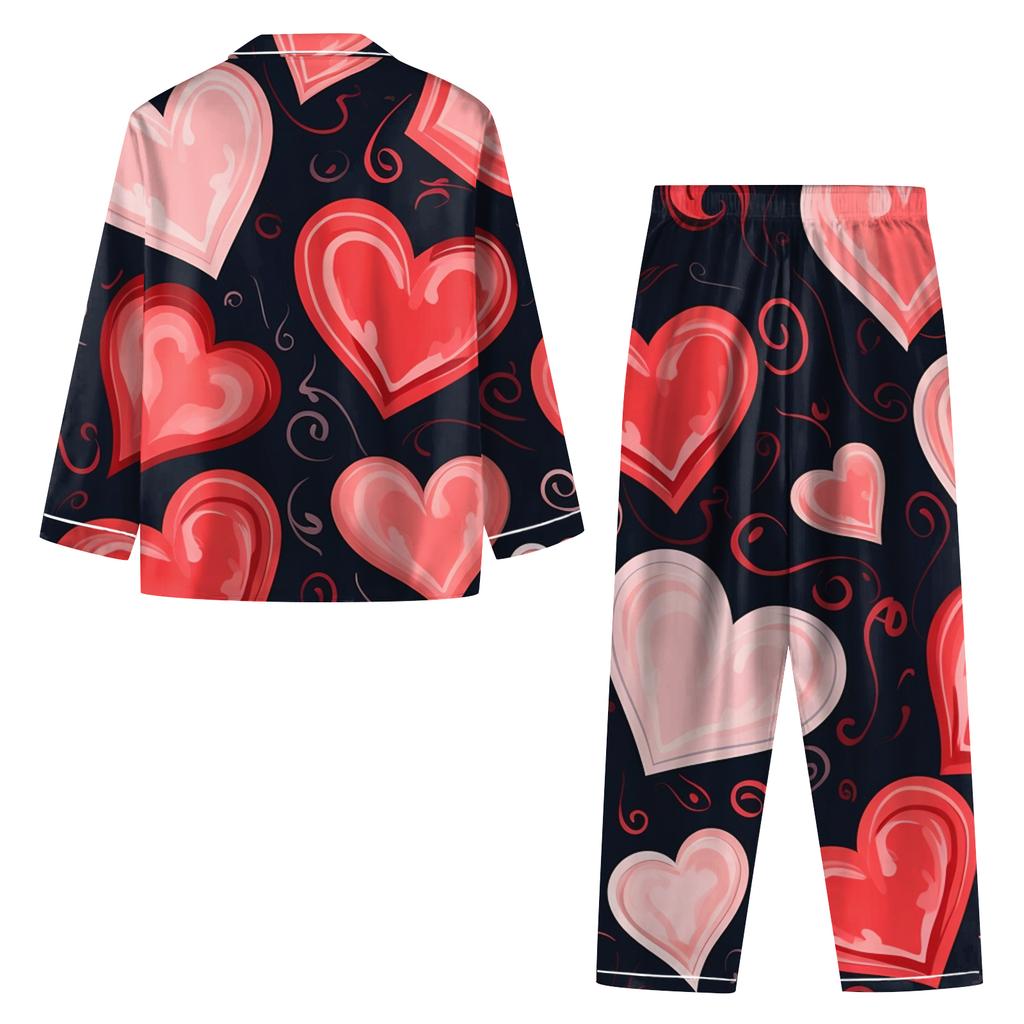 Damen Langarm lange Hose Freizeit-Hausanzug