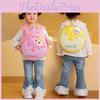 Unicorn Bear Rabbit Cow Cartoon Animal Children Round Hard Shell Backpack