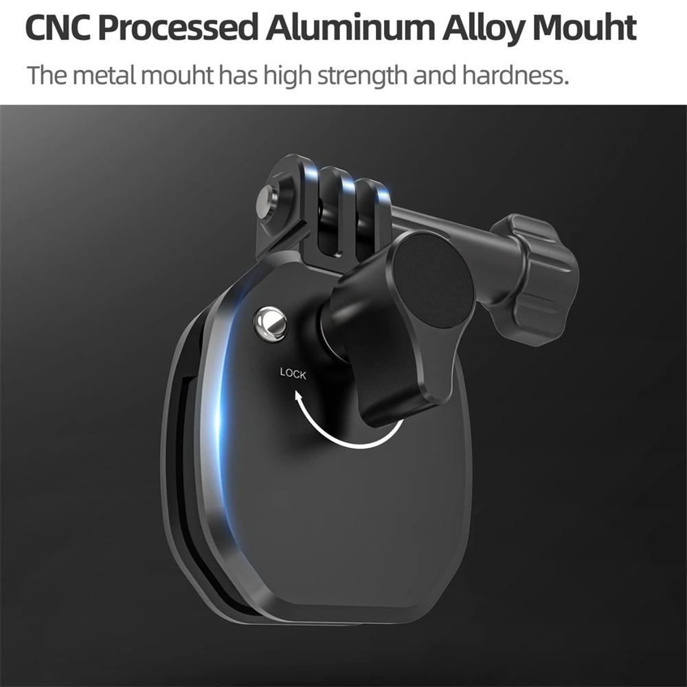 Aluminum Action Camera Windshield Clamp Mount for GoPro/Insta360/DJI - Motorcycle Scooter E-Bike