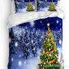 Christmas City Houses Building Castle Bedding Set 3pcs Duvet Cover Pillowcase Kids Adult Quilt Cover Double Bed Set Home Textile