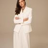 2025 Autumn/Winter Versatile Suit Jacket & Double-Layer Gauze Midi Skirt Set