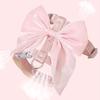 Cute Bow Cat Harness Adjustable Kitten Harness Glossy Cat Harness with Leash for Kittens Adult Cats Party Outdoor Walks