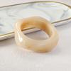Fashion Wide Geometric Resin Beige Brown Coffee Bangles Irregular Chunky Bracelets Bangle Jewelry Gift for Women Girls