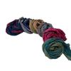 Color Matching Splicing Pleated Scarf Thin And Narrow Long Style Warm Contrasting Color Spring And Summer Neck Protection Sun Protectiona