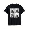 Mens Fun Capybara Photo Design  Casual Crew Neck TShirt with Fun Animal Prints On All Four Sides Pure Cotton Couple TShirt