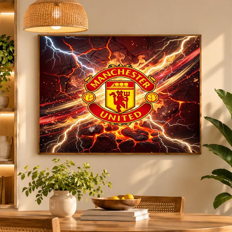5D Diamond Painting Manchester United DIY Full Drill Diamond Art Kit Home Decoration