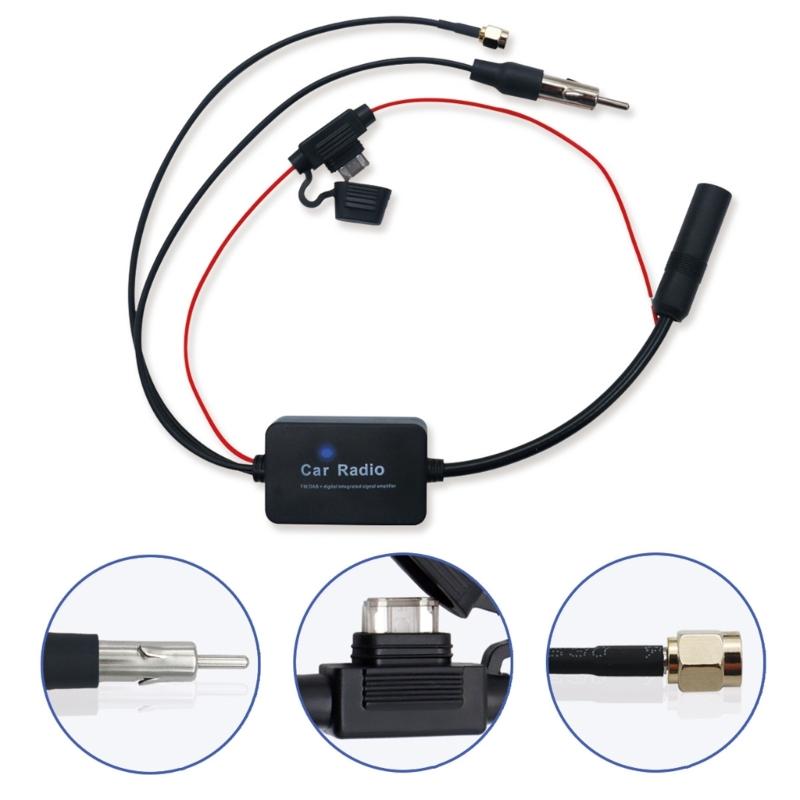 Universeller Auto DAB+ Antennenverstärker Mit 22dB Verstärkung Für Verbesserte Radioempfangsqualität In Fahrzeugen Signalverstärker