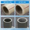 Pipe Thread Cutting Tool,Pipe Threading Tool for Internal & External PVC Plastic Pipe 1/2" 3/4" Pipe Threader