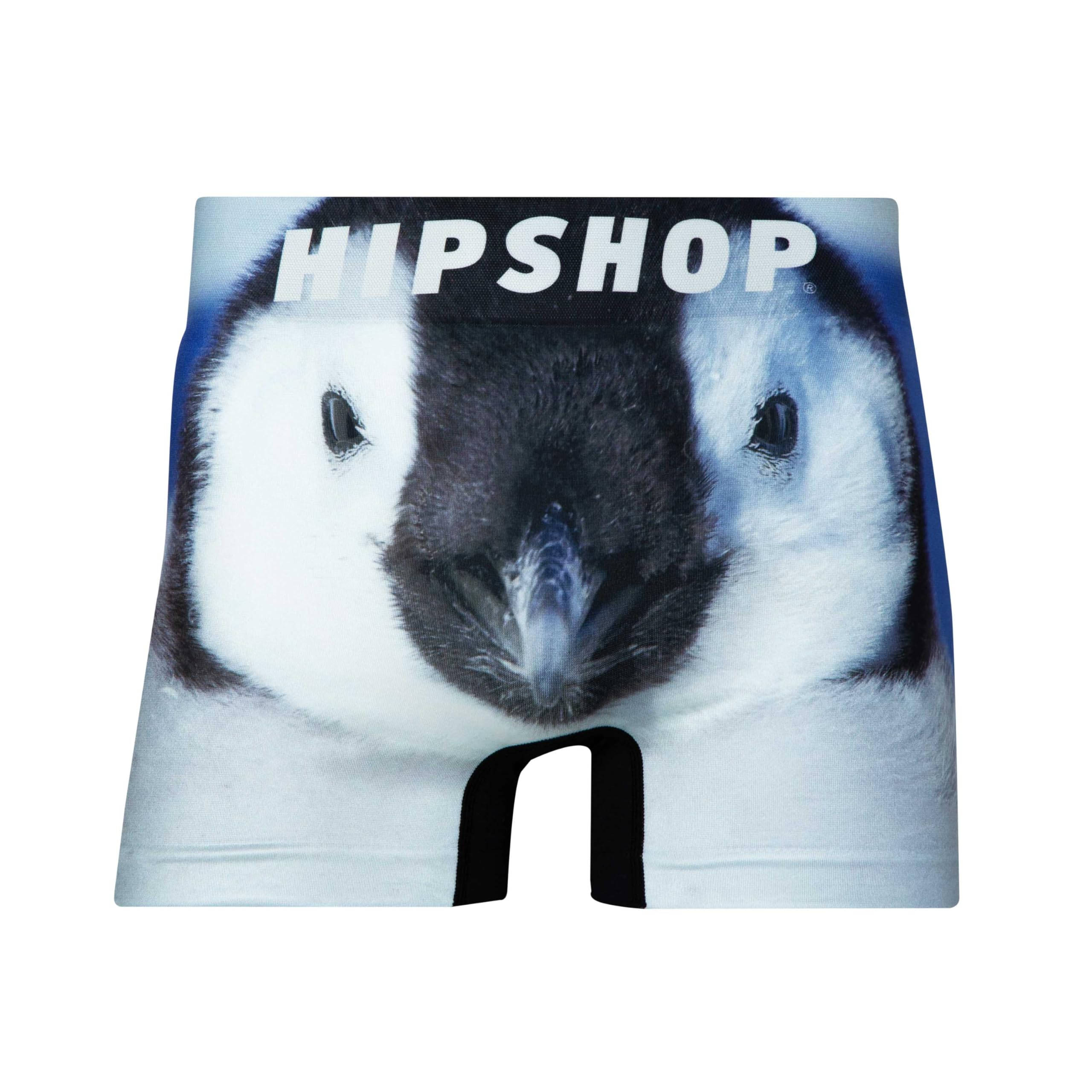 

[Хип-шоп] ЖИВОТНОЕ (Императорский пингвин) Мужские боксеры из полиэстера HF2241A126