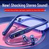 Premium Neckband Wireless Bluetooth Headset: Ultra-Long Battery, High-End Sound, Noise Cancelling In-Ear Sport Earbuds