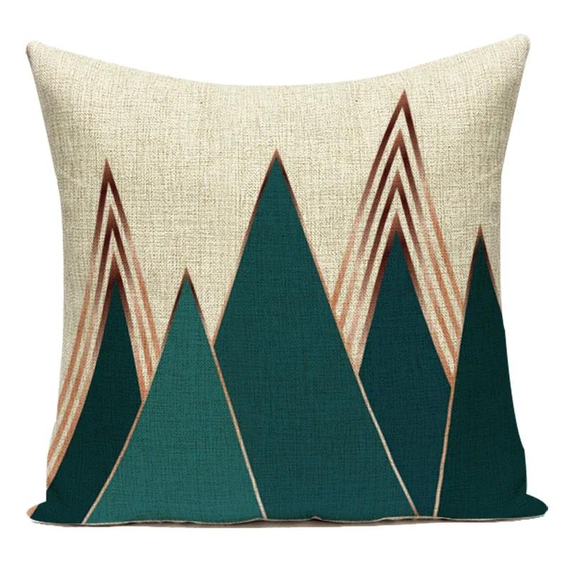 Modern Geometry High Quality Cushion Cover Throw Pillow Polyester Car Sofa Bed Home Decor Triangle Arrow Printed Pillow Case
