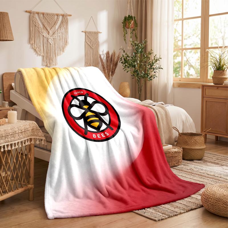 Brentford Football Print Flannel Blanket Soft Warm Sofa Bed Throw Blanket For Home Office Bedroom