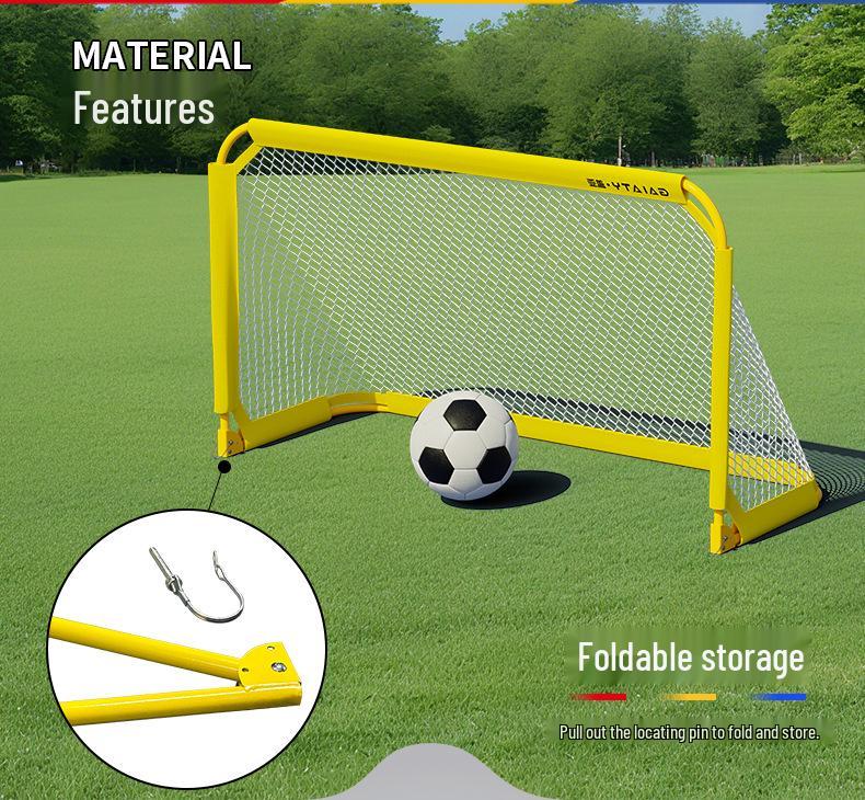 Portable Foldable Football Goal for Kids - Outdoor and Kindergarten Futsal Match Net