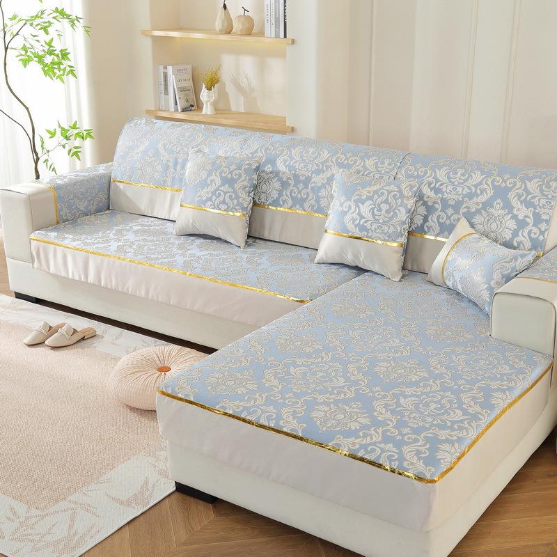 Sofa Cover  New Internet Celebrity Sofa Cushion Seat Cushion Four Seasons Universal Light Luxury High-End Non-Slip Cover Cloth