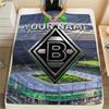 1pz Coperta in Flanella Personalizzata con Nome e Motivo Borussia Mönchengladbach Adatta a Tutte le Stagioni per Arredamento Casa Calore e Comfort Regali Regalo Festivo_xi