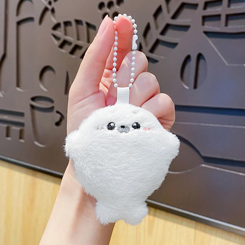 1/2 Pcs Cute Baby Seal Doll Plush Toy Pendant Cartoon Plush Keychain Ocean Toy Souvenir Seal Pendant Gift Doll Bag Pendant Gift