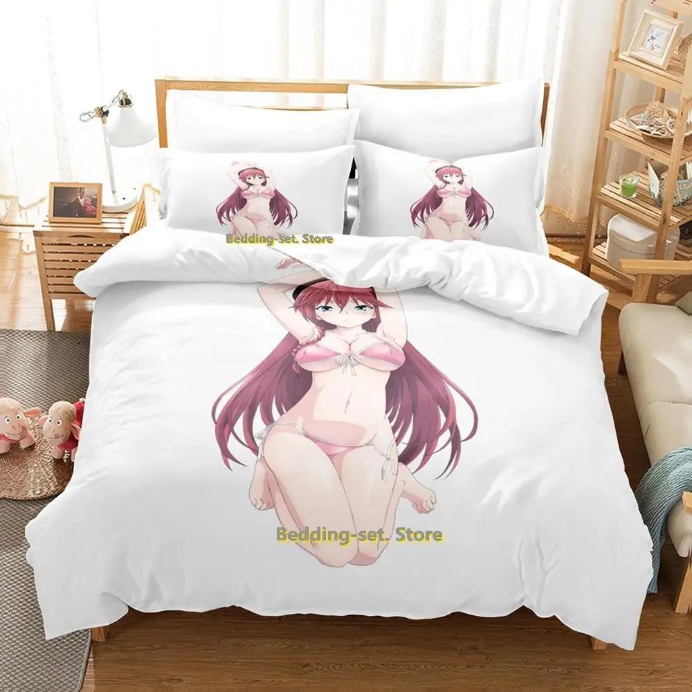 New Lilith Asami Trinity Seven Bedding Set Single Twin Full Queen King Size Bed Set Adult Kid Bedroom Duvetcover Sets Anime Bed