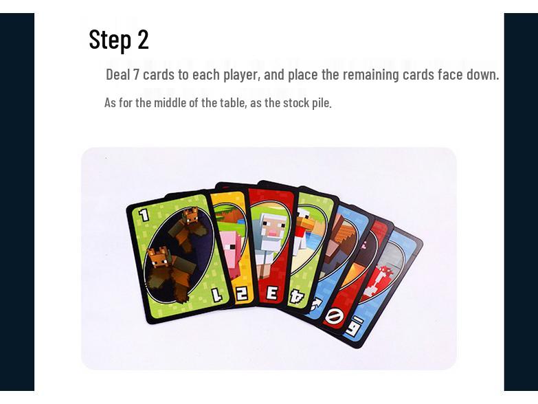 UNO Minecraft Edition: Genuine Mattel Playing Cards for Casual Multiplayer and Happy Party Games.