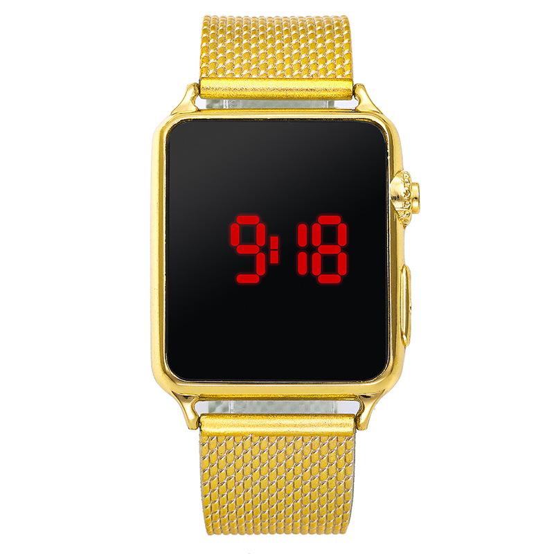 The electronic watch with a simple, elegant, fashionable and light luxury alloy strap is suitable for giving as a gift