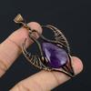 Amethyst Pendant Gemstone Jewelry, 999 Copper Wire Wrapped Bull Face Pendant, Gift For Women Handmade Pendant