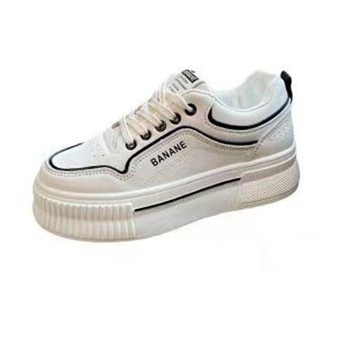 High leather thick-soled little white shoes for women 2025 spring new casual versatile thick-soled muffin Korean version trendy women