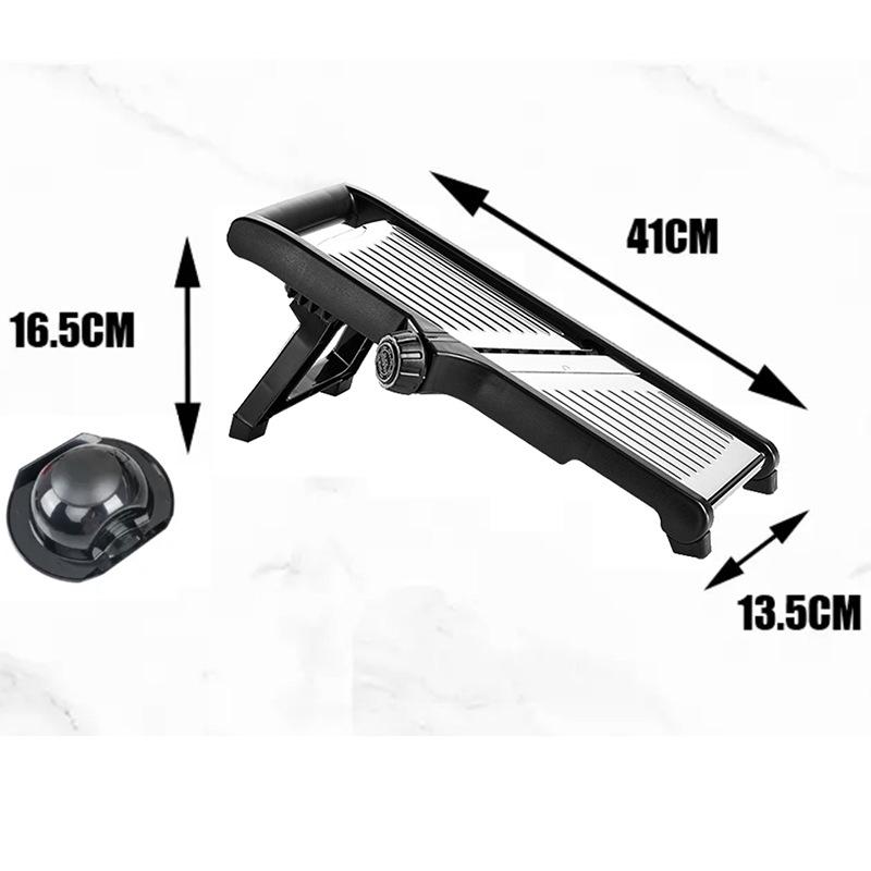 Adjustable Stainless Steel Vegetable Cutter for Shredding & Slicing