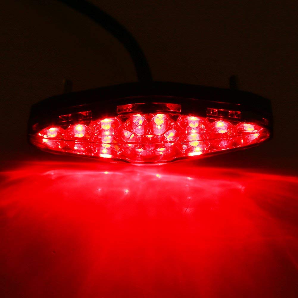 YIBO High Brightness Shockproof Waterproof Tail Lamp Brake Lamp LED Motorcycle Universal DC Red
