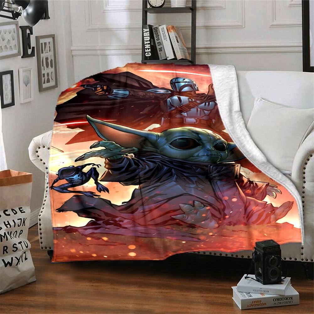 Star Wars Blanket Warmthful Decor Suitable for Seaside Livingroom Office All-Season Use Modern Perfect Gift for Relatives and Friends