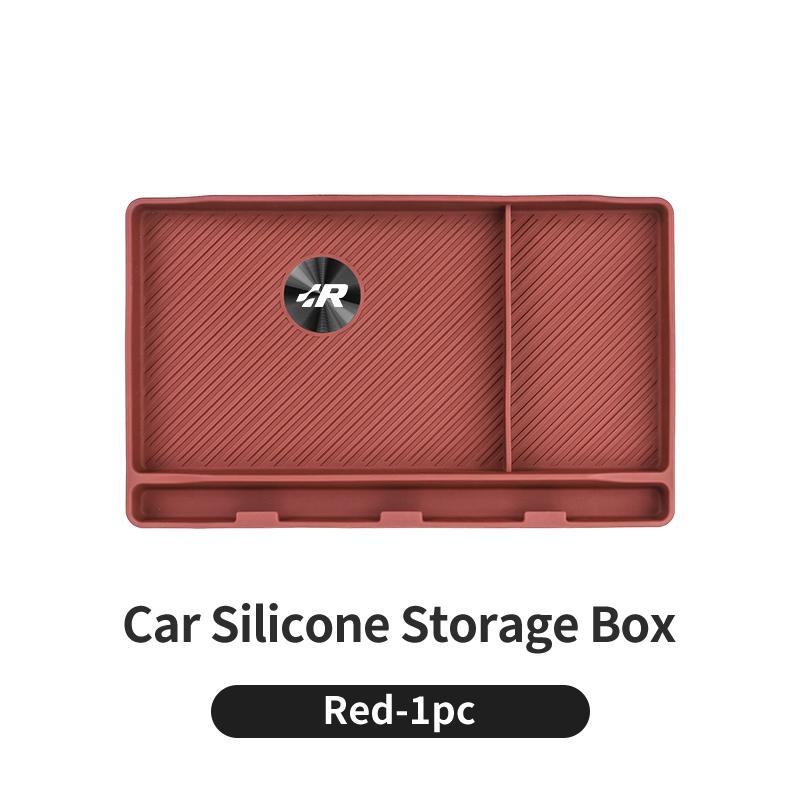 Car Dashboard Storage Box CD Texture Silicone Scratch-Resistant For VW Golf GTI Passat Scirocco Tiguan Sharan Beetle WWYEAW3 Sportcoupe