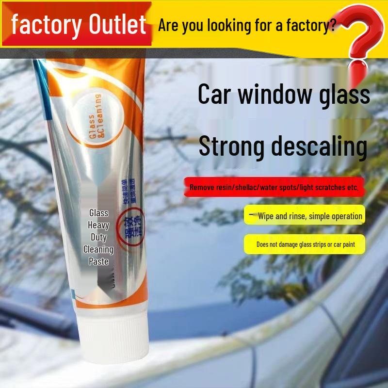 Glass Oil Film Remover: Heavy Dirt & Stain Cleaning Paste for Car Windshields