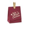 10PCS with Leather Handles Merry Christmas Candy Gift Box Hot-Stamped Cookie Package Bag  Banquet