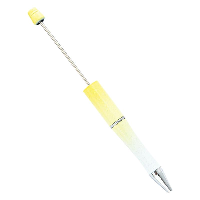 5PCS Beaded Ballpoint Pen Retractable Ballpoint Pen Decompression Pen Toy