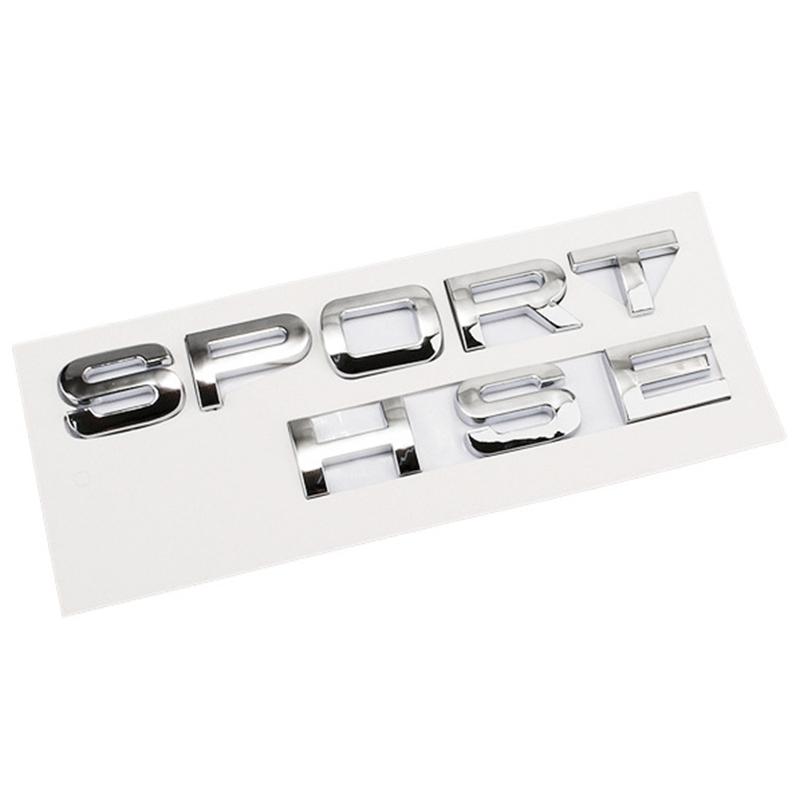1Pc 3D ABS Logo Sport HSE Emblem Letters Car Trunk Badge For Land Rover Range Rover L320 Discovery Sport HSE Sticker Accessories