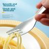 Guangyi 316L Stainless Steel Fork And Spoon Set, Cutlery for Home Use And Children's Meals, 2-Piece Set GY8555