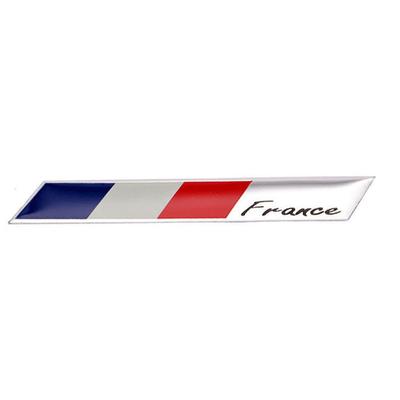 Naklejka samochodowa dekoracyjna 1 szt. Aluminiowe akcesoria samochodowe Naklejki samochodowe Emblemat do stylizacji samochodów Logo flagi Francji
