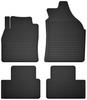 Rubber Car Mats, Set of 4, Universal For: Renault Twingo III Hatchback (2014-)
