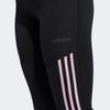 adidas Elastic Slim Fit Striped Retro Sports Casual Pants Women Bottoms Black DW9928