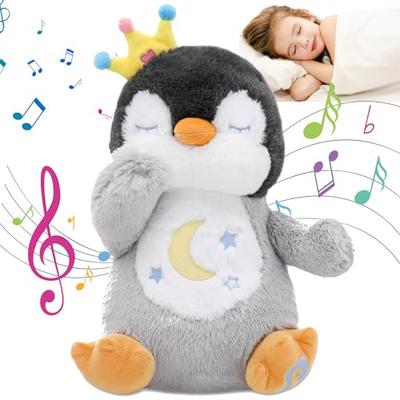Cutie Muzicală de Somn, Jucărie de Pluș, Cadou de Ziua de Naștere pentru Fete și Băieți, Jucărie de Somn cu Tematică Animală, Jucărie Muzicală, Melodie, Jucărie Educațională, Senzor pentru Bebeluși, Respirație Sl