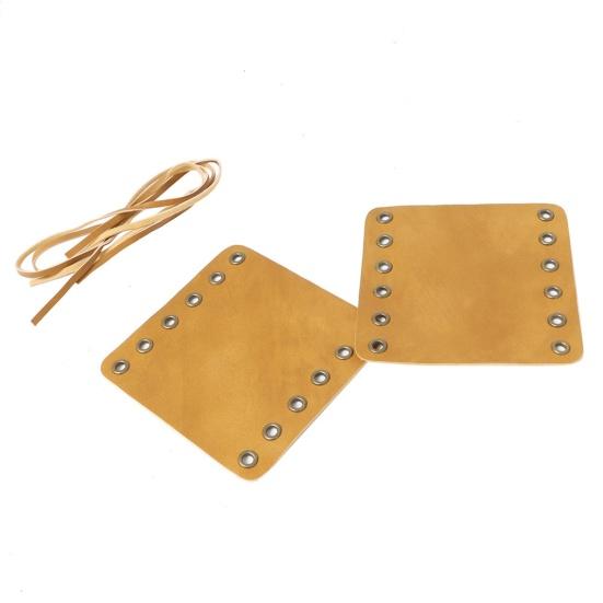 2Pcs Motorcycle Handle Grip Anti Slip Shockproof Retro Wraps Right Left Faux Leather Handlebar Cover for 22/25cm Motorcycle Handle