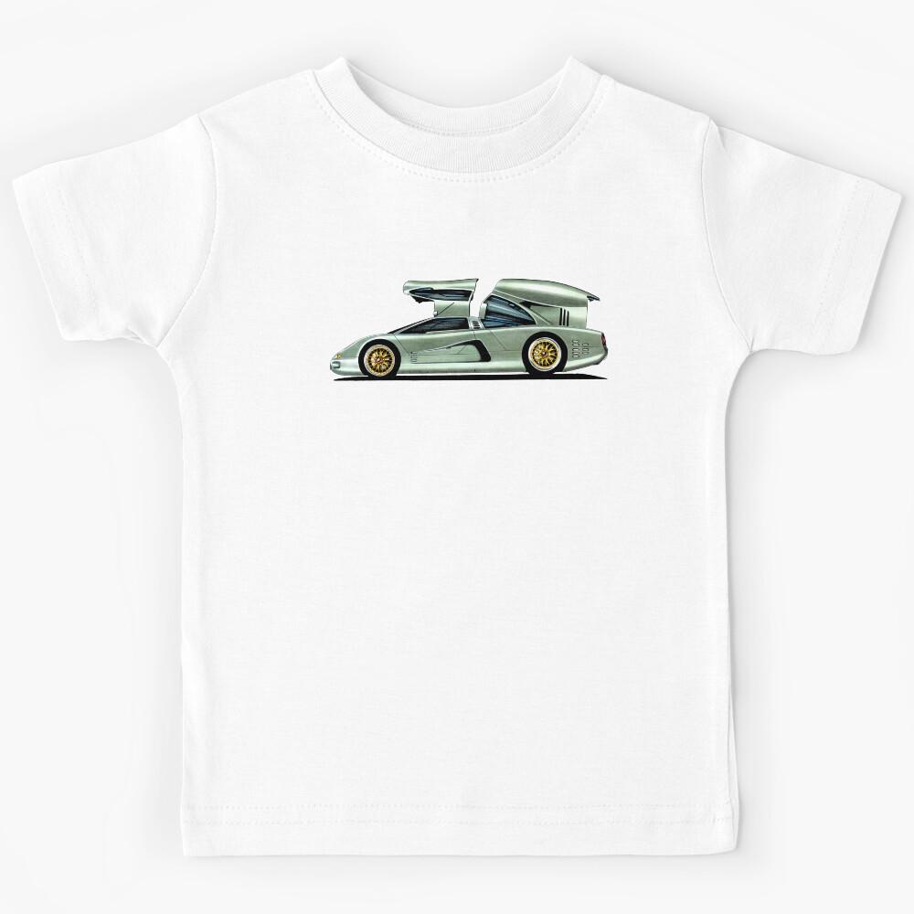 Exclusive drawing legendary futuristic modern classic Isdera Commendatore 112i Coupe V12 MB engine Kids T-Shirt 110