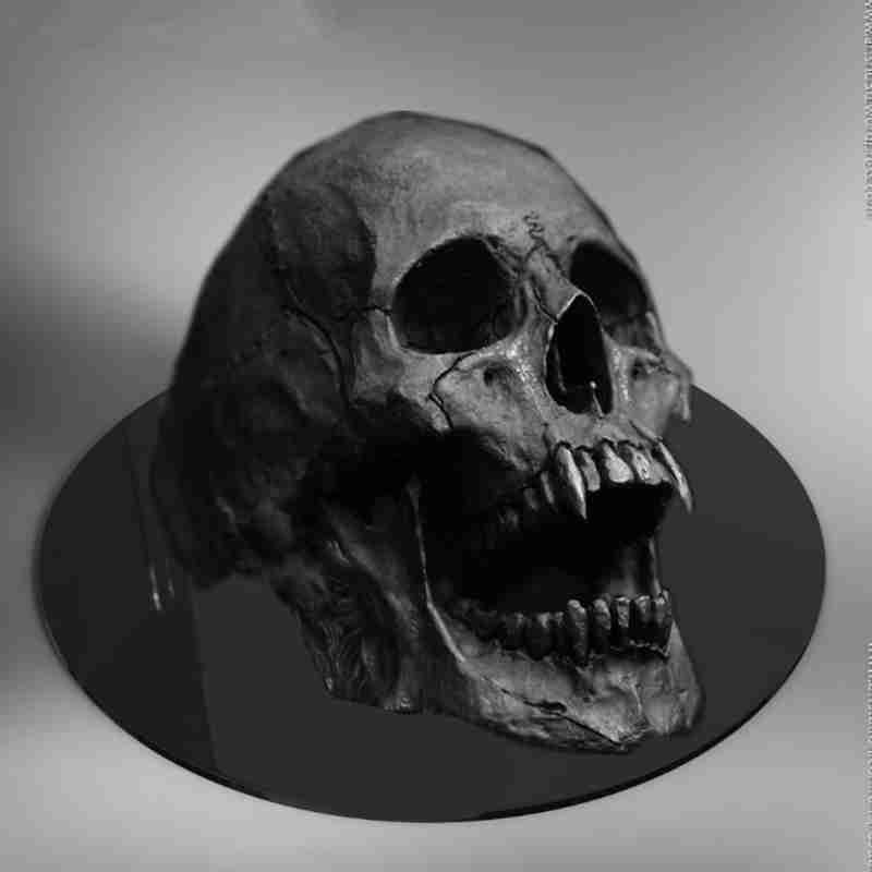 Jude Jewelers Stainless Steel Gothic Skull Statement Ring - Vintage Skeleton Design With Cubic Zirconia, Biker & Halloween Style - View #9