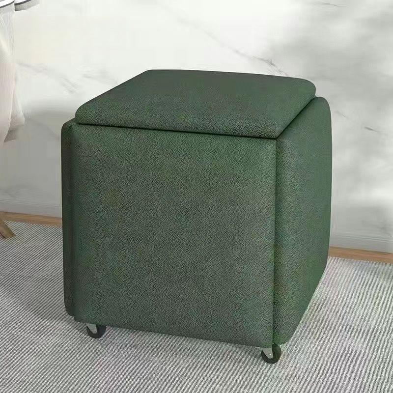 Taburete Cubo de Rubik Multifuncional - Otomana de Almacenamiento 5 en 1, Sirve como Mesa de Centro, Banco de Comedor y para Zapatos, Estilo Nórdico, silla