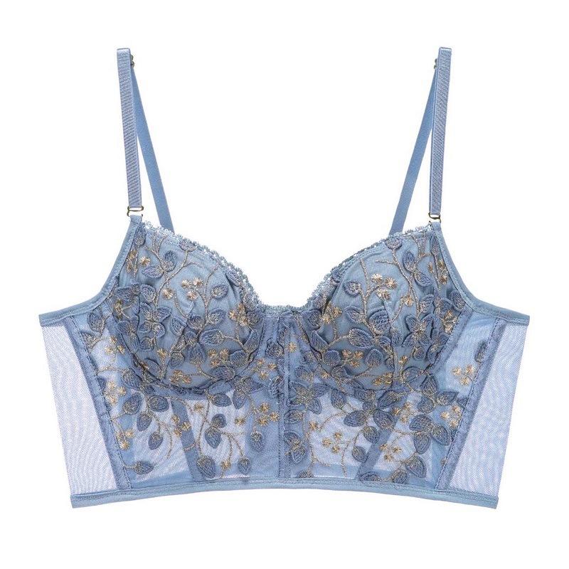 

Вышитое сексуальное нижнее белье женский тонкий жилетный тип с большим вырезом, показывающий маленькую грудь, собирающий бюстгальтер, жилет для коррекции фигуры XL