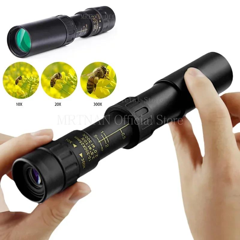 

10-300x40 Zoom Telescope Portable Powerful Binoculars With Tripod And Mobile Phone Bracket Camping Travel Monocular