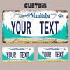 30×15cm Customizable Manitoba Retro Metal License Plate Logo - Creative Wall Decor Home Car Decoration (Decor Only)