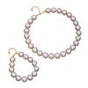 Stylish Acrylic Bead Necklace and Bracelet Set Elegant Party Accessories Fashionable Jewelry for Women Daily Wear