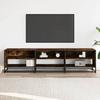 VidaXL TV Stand Smoked Oak 180x40x46 Cm Engineered Wood, TV Stand, TV Buffet, Multimedia Cabinet, TV Bench, Hi-fi Cabinet, 3300807