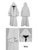 Medieval Wizard Costume Cape: Hooded Cloak for Halloween or Opera
