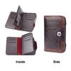 Vintage Men Wallet Card Holder Large Capacity Pu Leather Short Male Purse Id Credit Card Bag Men'S Tri-Fold Wallet Birthday Gift