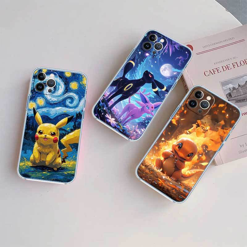 Cartoon Pokemon Case for Motorola E7 E22 E20 E13 E15 E22S E30 E40 G10 G20 G04 G22 G23 G05 G75 G35 G55 G6 G7 G8 G9 Plus Power Play